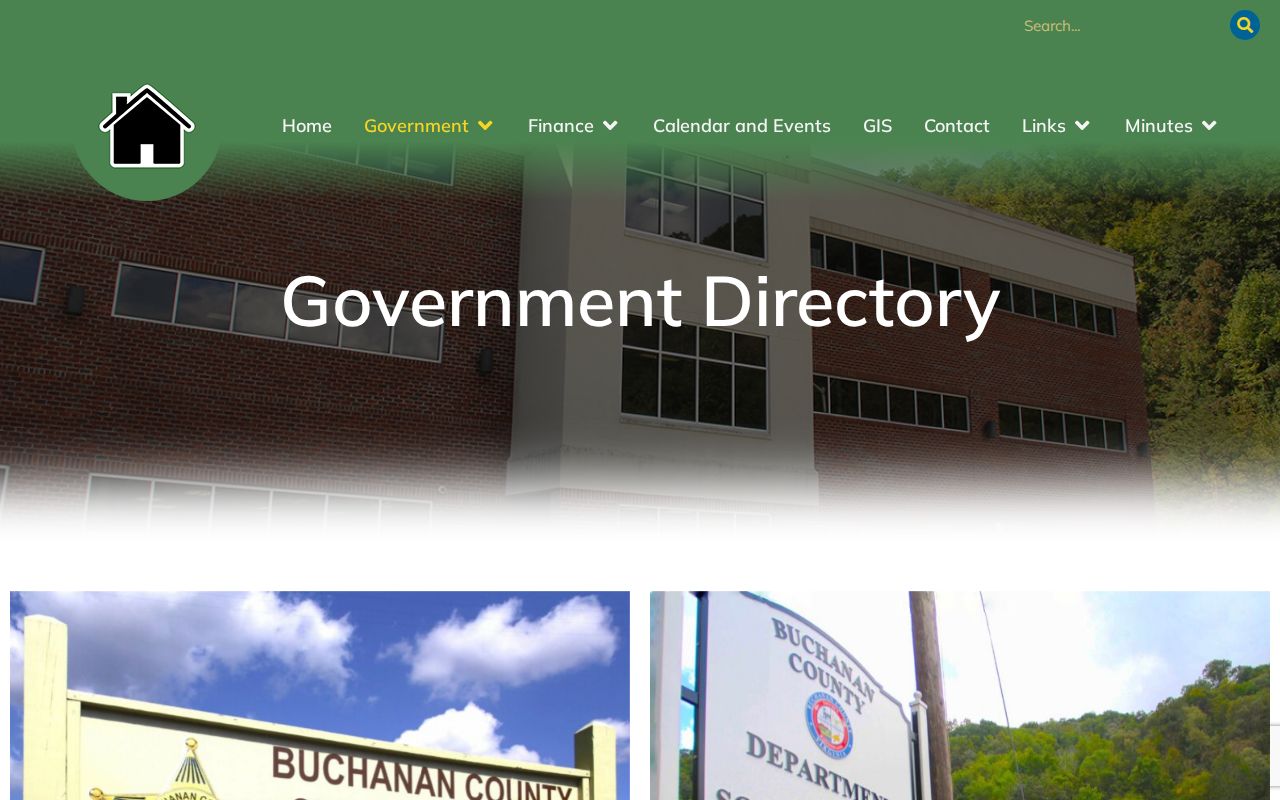 Grundy criminal records contacts in the Buchanan County government directory